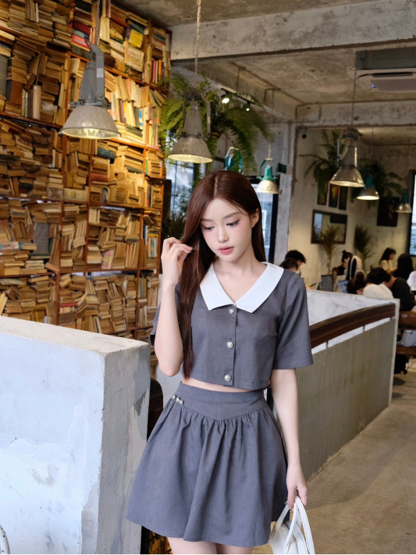 Set đồ nữ áo Adele Shirt Set đồ nữ áo Adele Shirt